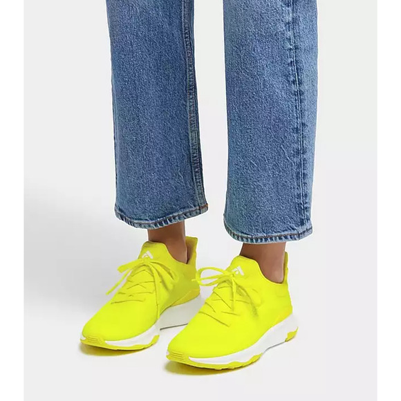 Flipflop Women Vitamin FFX Knit Sports Sneakers US 8 Yellow Glow in the Dark NIB - Picture 1 of 12